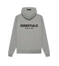 Essentials Dark Oatmeal Velvet Hoodie