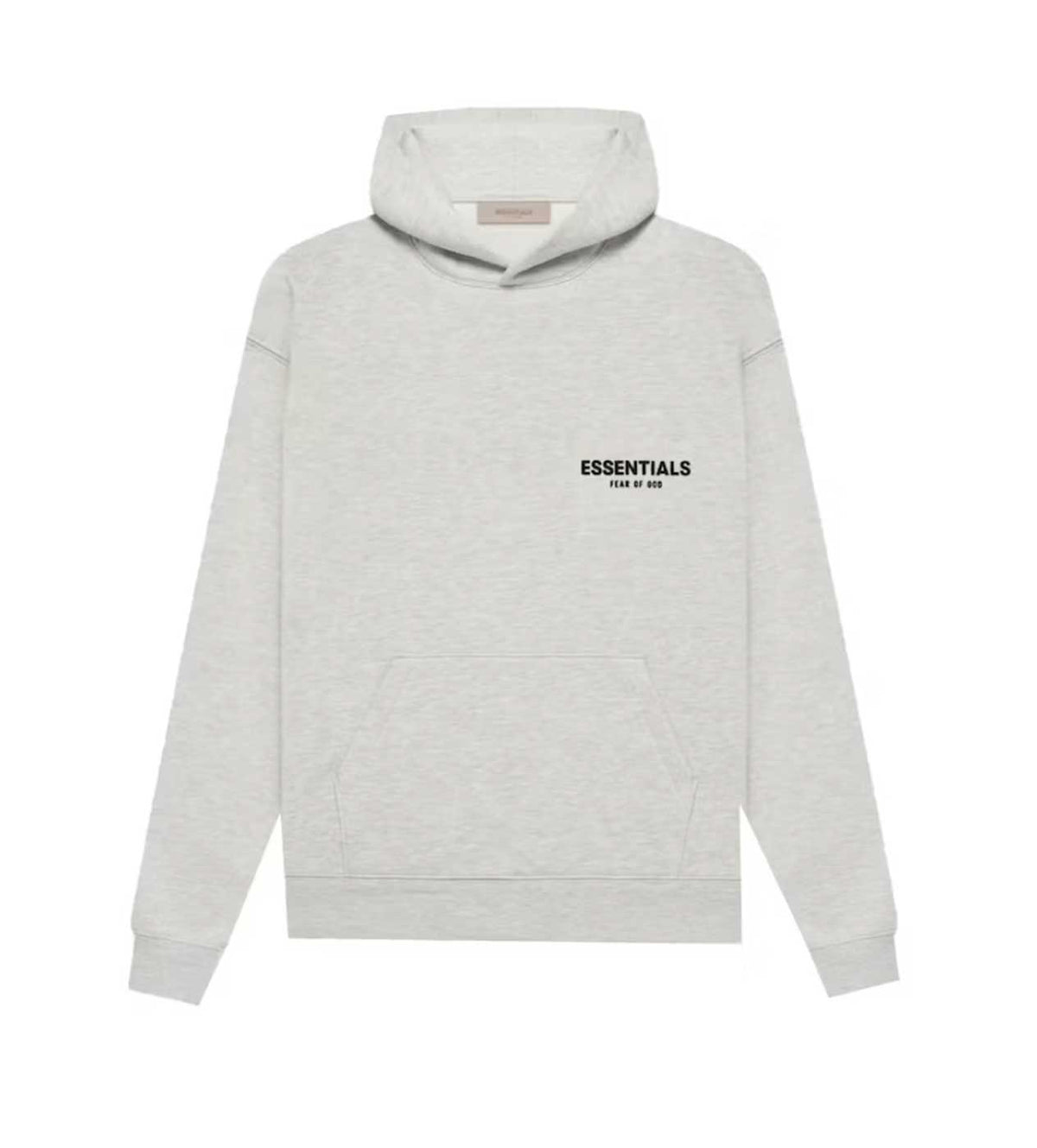Essentials Light Oatmeal Velvet Hoodie