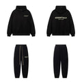 Fog Essentials Gold Letter Print Oversized Hoodie & Sweatpants Two‑Piece Set
