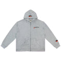 Roughplay Small Logo Full-Zip Hoodie - Light Grey