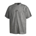 Thug Club Vintage Washed Grey Embossed Logo Oversized T-Shirt, Unisex