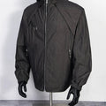 Thug Club Black Hooded Tech Windbreaker Jacket, Unisex