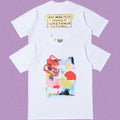 Gallery Dept. Abstract Art Collage Short Sleeve T-Shirt - White