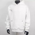 Thug Club White Metal Stud Star Moon Hoodie, Unisex