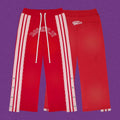 Roughplay Arch Logo Track Sweatpants - Red