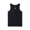 Thug Club Embroidered Logo U-Neck Tank Top, Y2K Gothic Sleeveless Vest