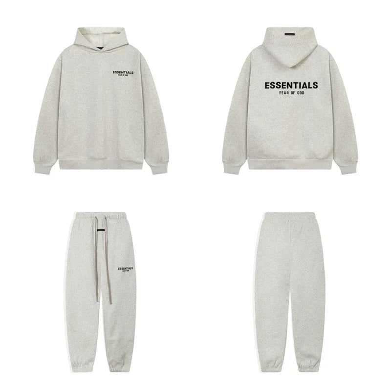 Fog Essentials Letter Print Oversized Hoodie & Sweatpants Two‑Piece Set
