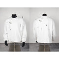 Thug Club White Distressed Ripped Crewneck Sweatshirt, Unisex