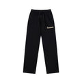 Fog Essentials Contrast Cream Logo Black Straight‑Leg Unisex Sweatpants